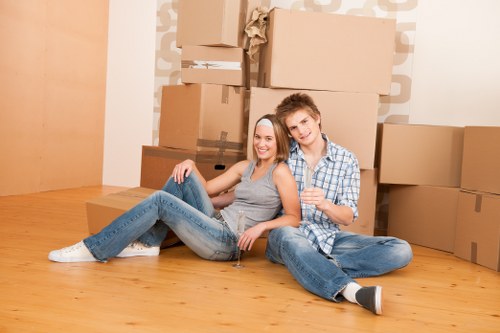 Business storage unit with organized boxes in Cranford