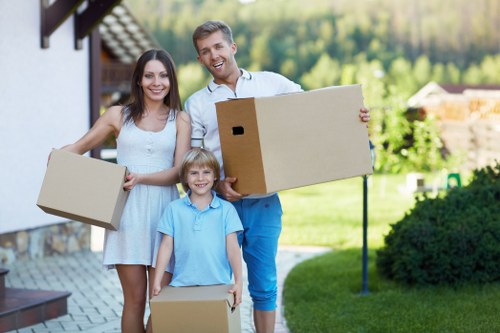 Professional movers loading furniture for a Cranford relocation