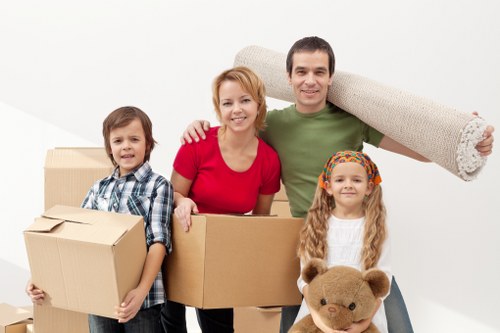 Careful unloading of items at a Cranford property
