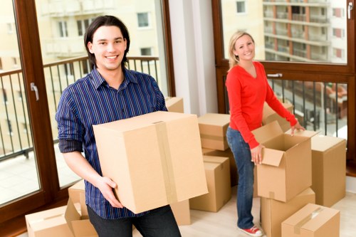 Packed storage unit ready for pickup in Cranford