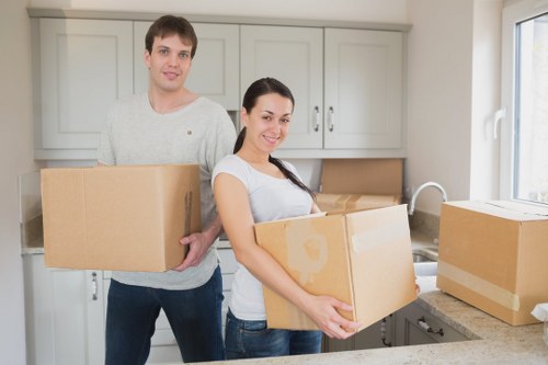 Prepared household items for secure storage in Cranford